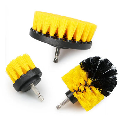 3pcs Drill Brush Attachment Set Power Scrubber For Cleaning Showers Tubs & Bathroom Tile