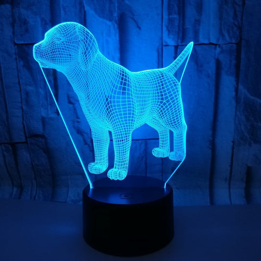 Dog Hologram Desk Lamp