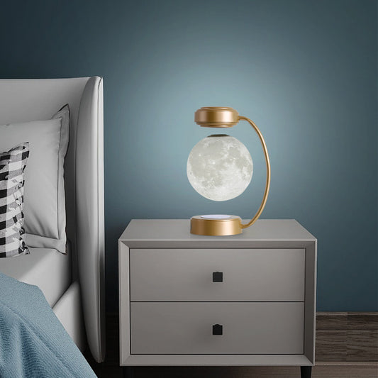 Magnetic Levitation Moon Bedside Lamp