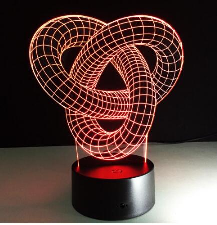 Knot 2 - 3D Optical Illusion Hologram LED Lamp